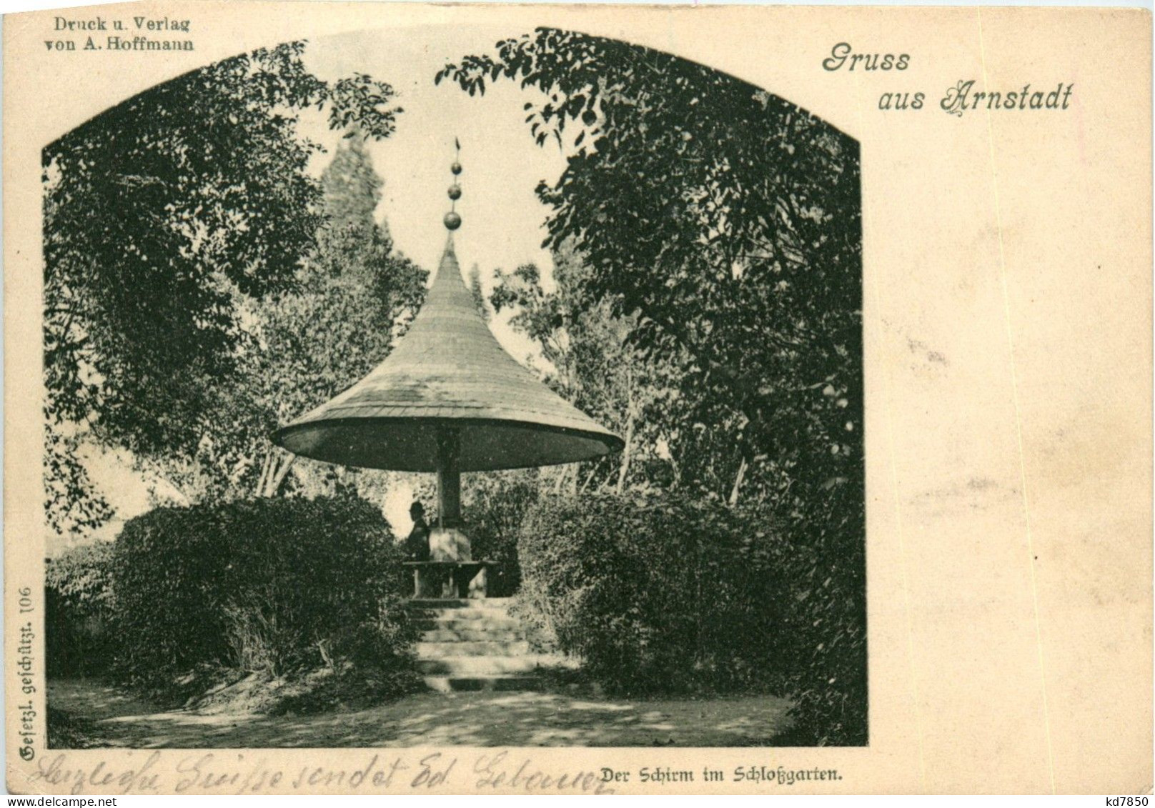 Arnstadt/Thür. - Der Schirm Im Schlossgarten - Arnstadt