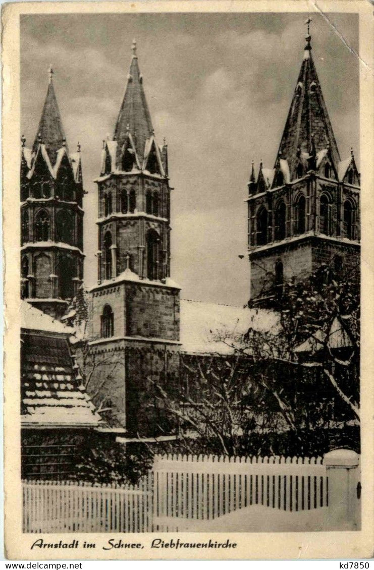 Arnstadt/Thür. - Liebfrauenkirche Im Schnee - Arnstadt