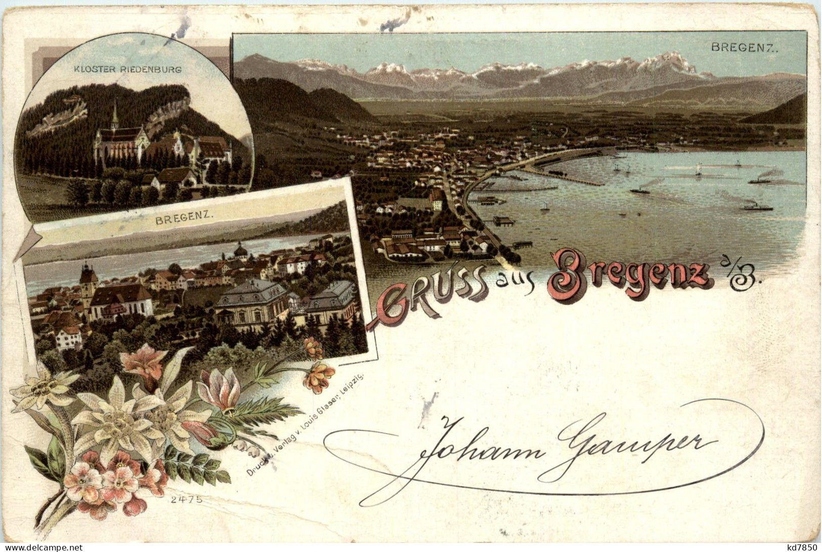 Gruss Aus Bregenz - Litho - Bregenz