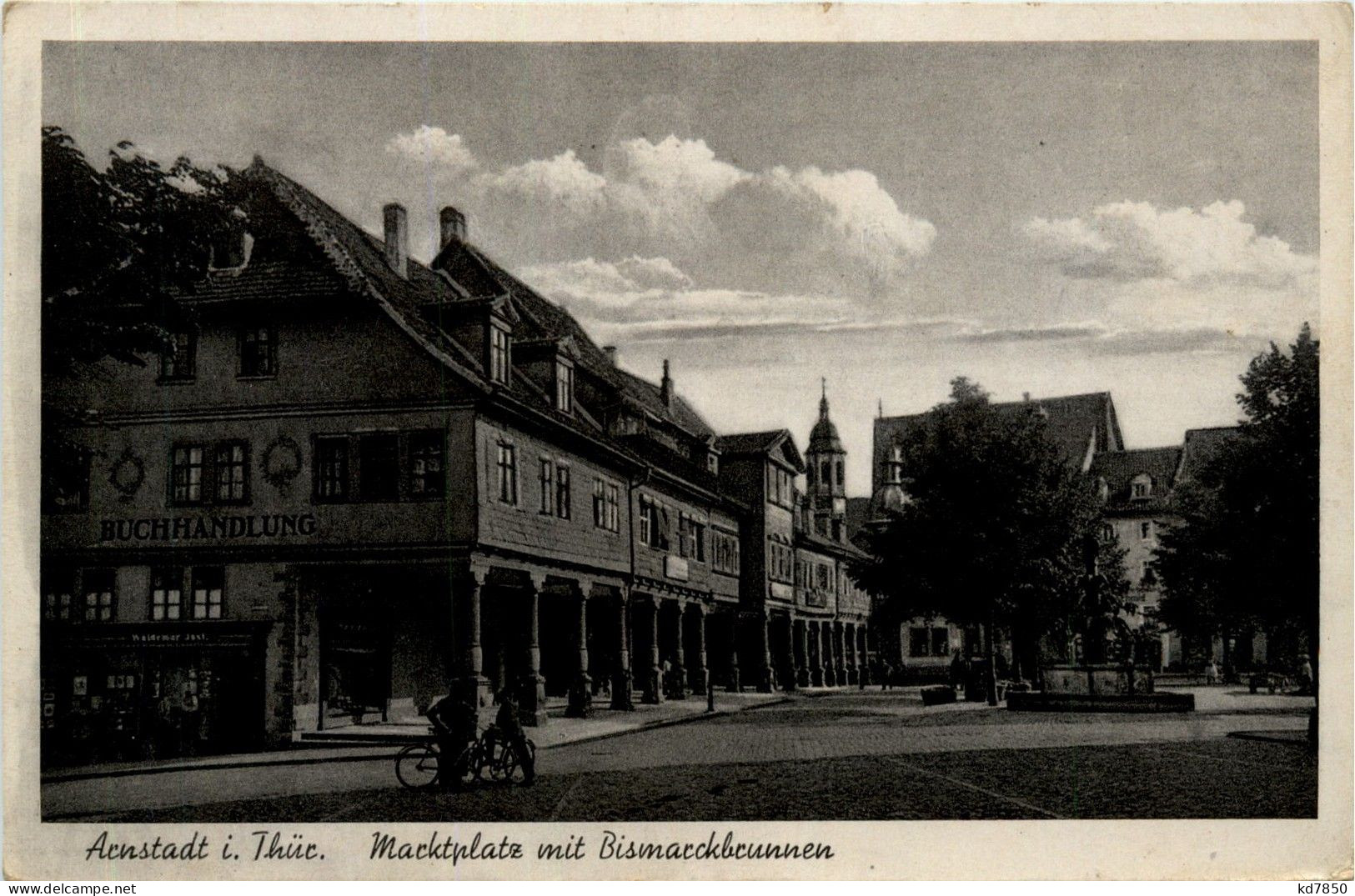 Arnstadt/Thüri. - Marktplatz Mit Bismarckbrunnen - Arnstadt