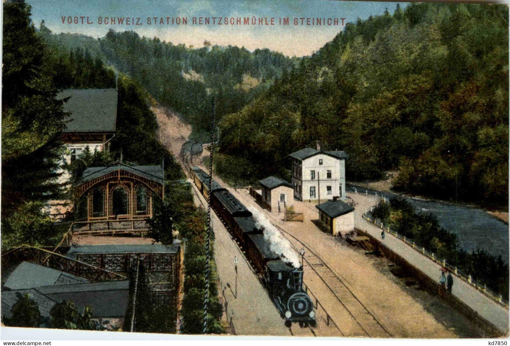 Station Rentzschmühle - Eisenbahn - Poehl