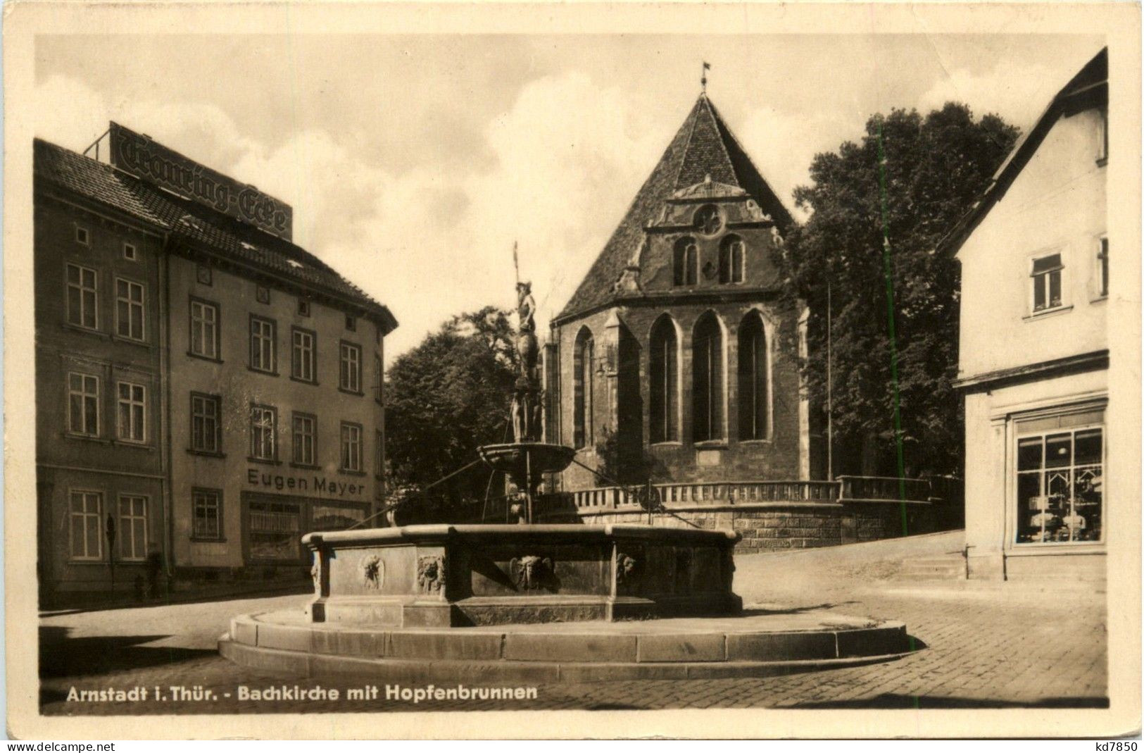 Arnstadt/Thür. - Bachkirche Mit Hopfenbrunnen - Arnstadt