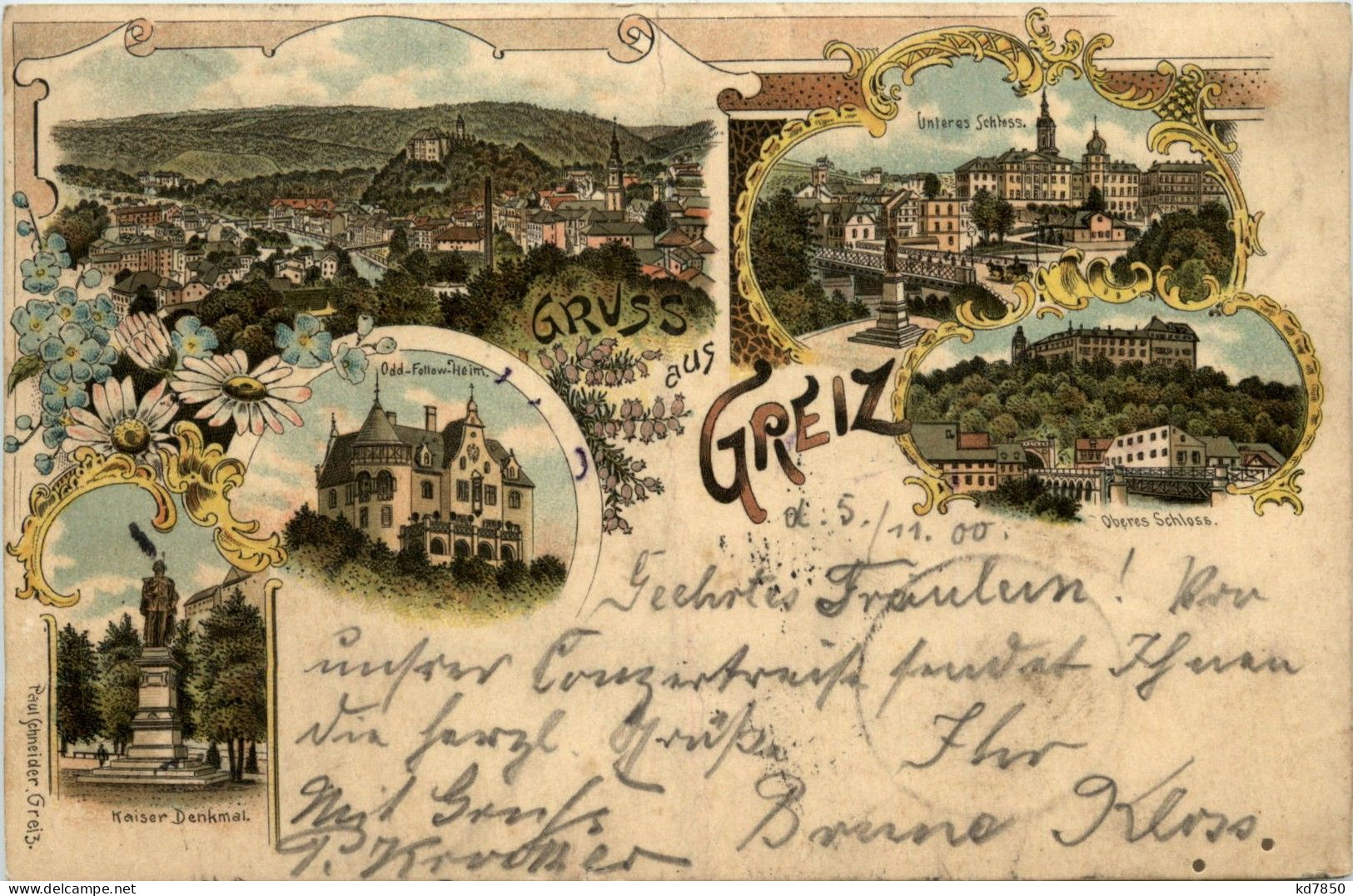 Gruss Aus Greiz - Litho - Greiz