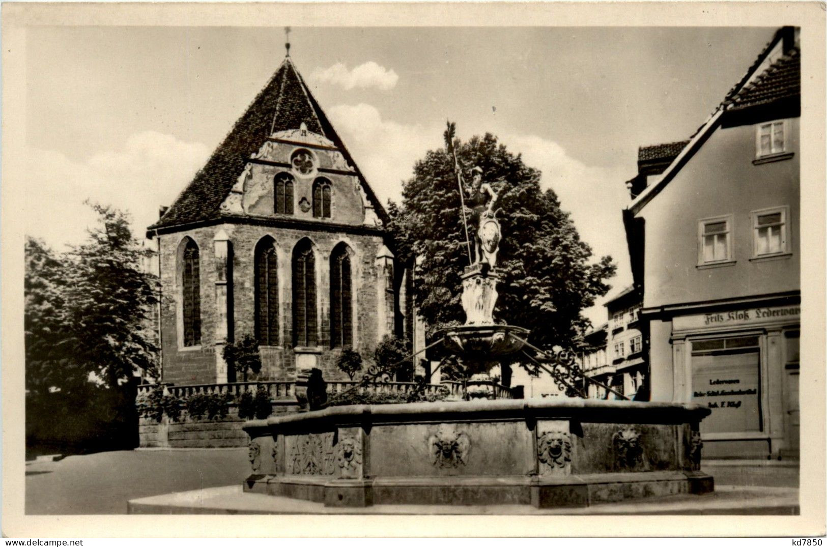 Arnstadt/Thür. - Hopfenbrunnen Mit Bachkirche - Arnstadt