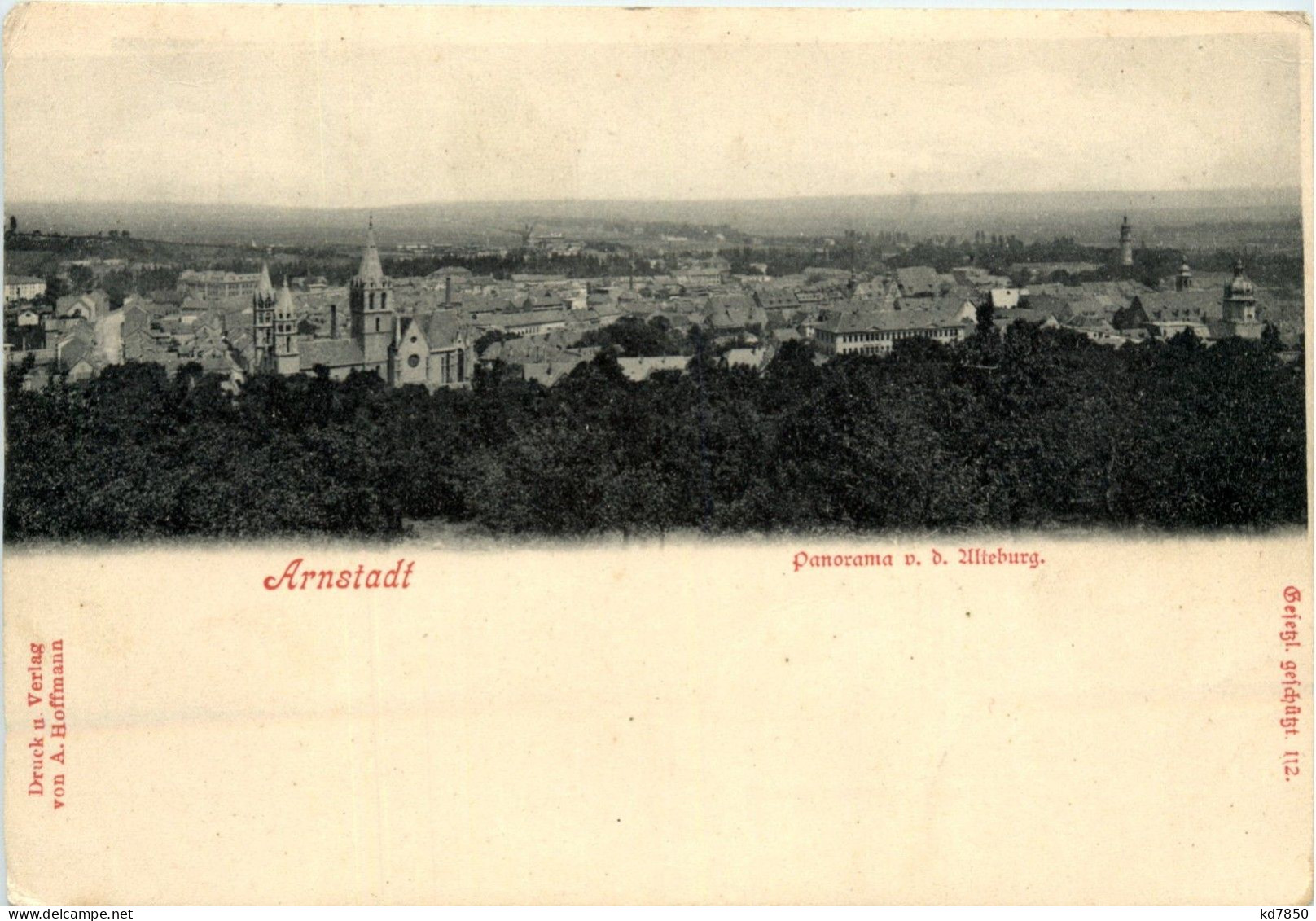 Arnstadt/Thür. - Panorama V.d. Alteburg - Arnstadt