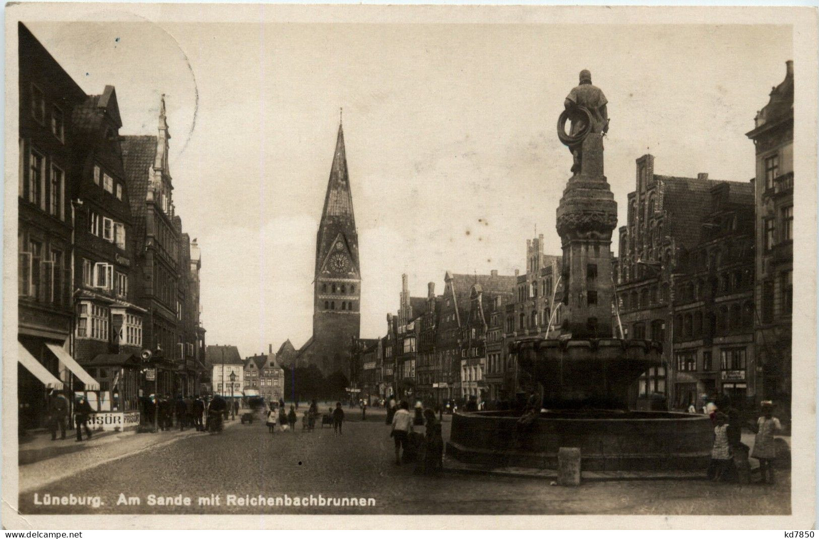 Lüneburg, Am Sande Mit Reichenbachbrunnen - Lüneburg
