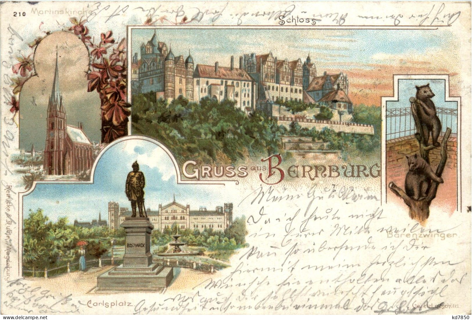 Gruss Aus Bernburg - Litho - Bernburg (Saale)