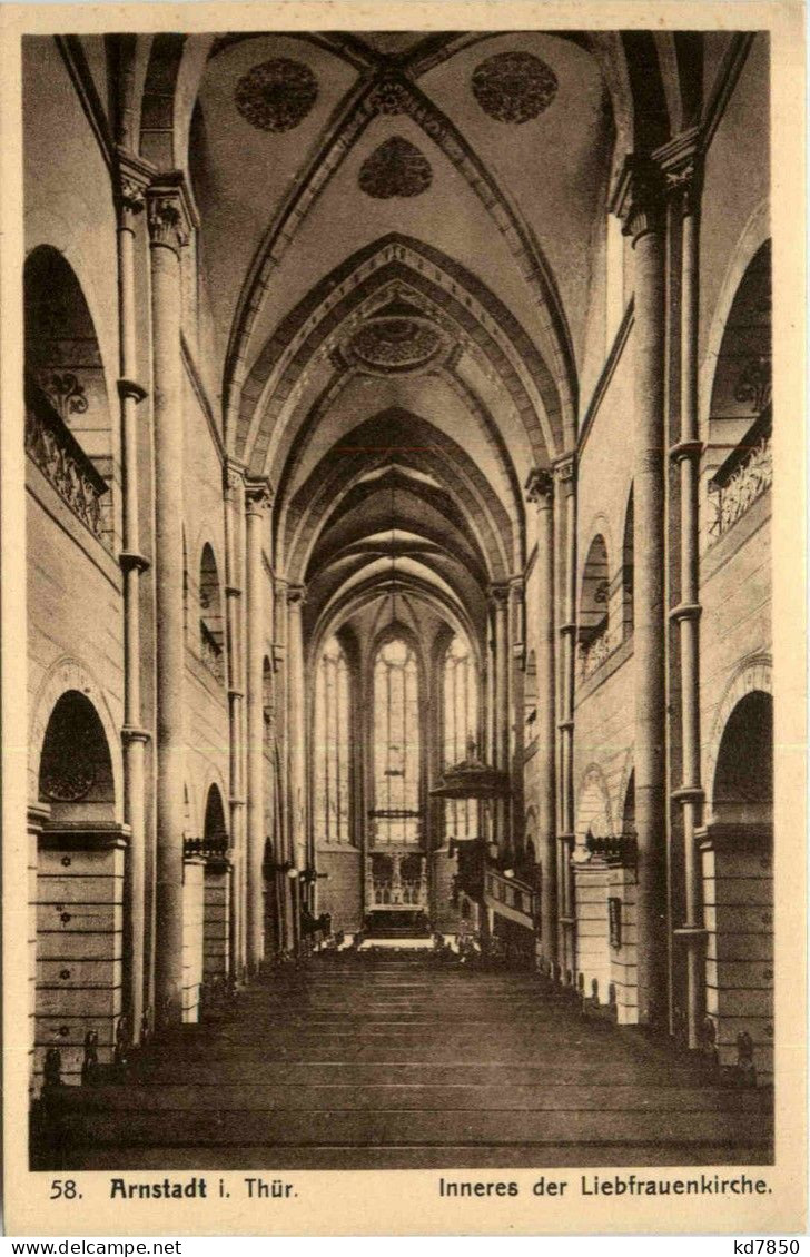 Arnstadt/Thür. - Inneres Der Liebfrauenkirche - Arnstadt