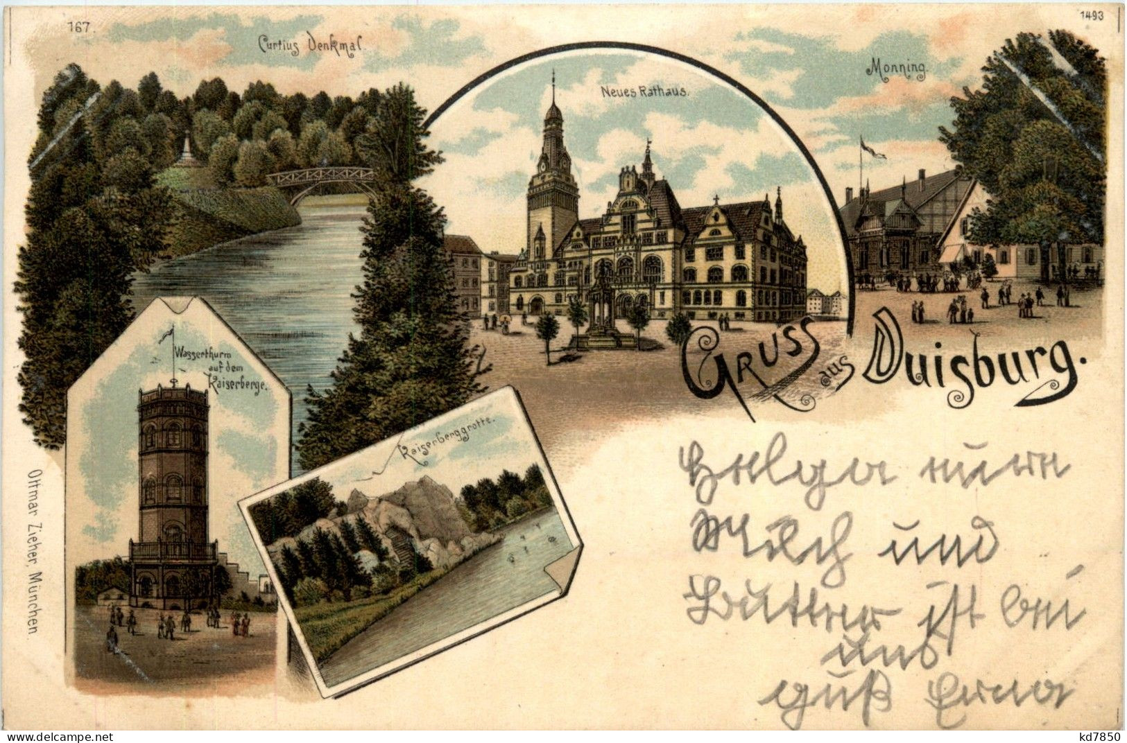 Gruss Aus Duisburg - Litho - Duisburg