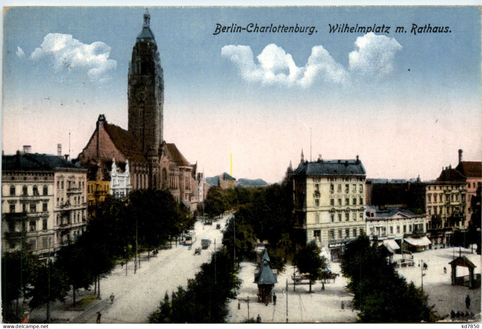 Berlin-Charlottenburg - Wilhelmsplatz Mit Rathaus - Charlottenburg