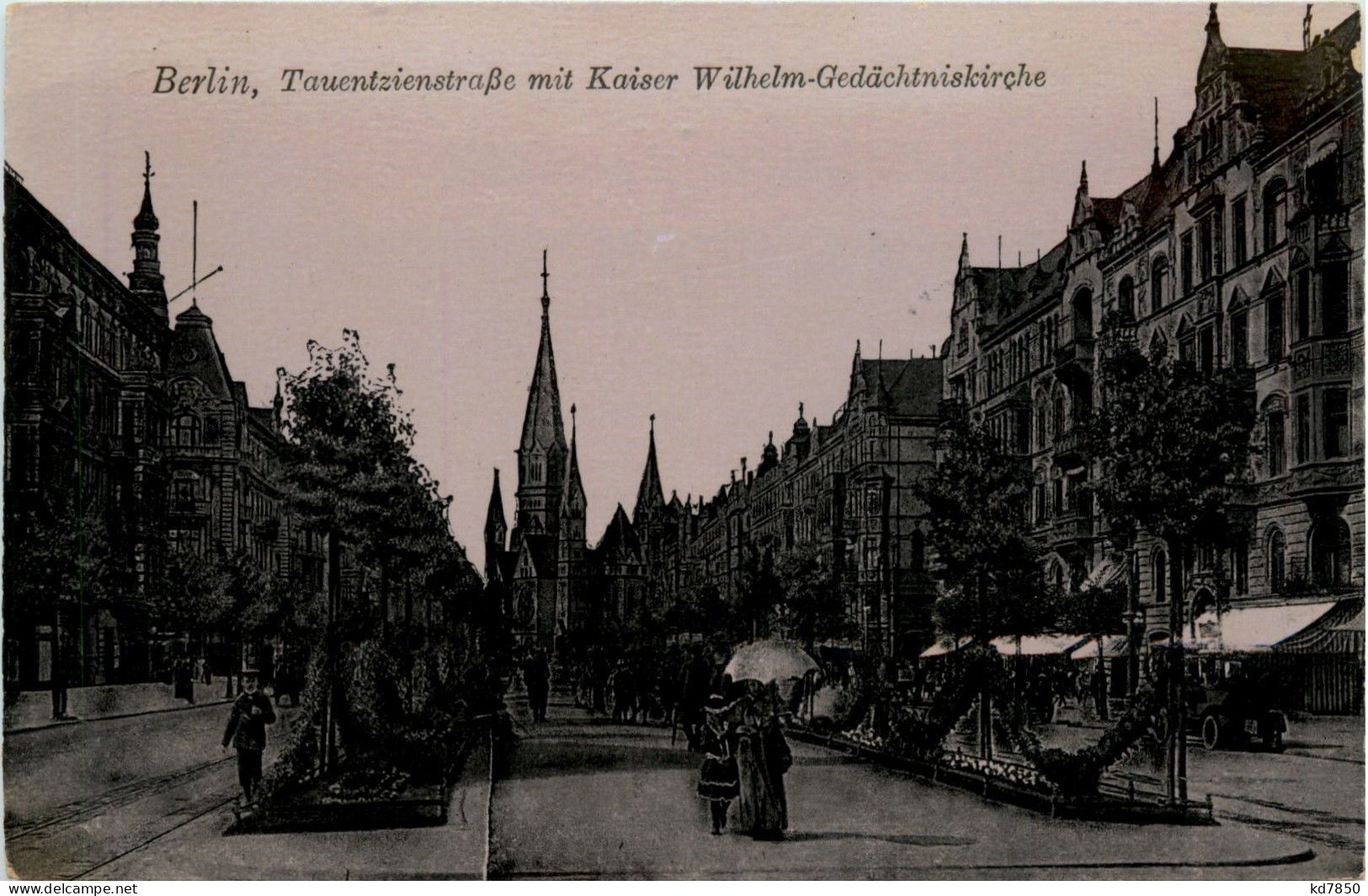 Berlin-Charlottenburg - Tauenzienstrasse , Kaiser-W. Ged.Kirche - Charlottenburg