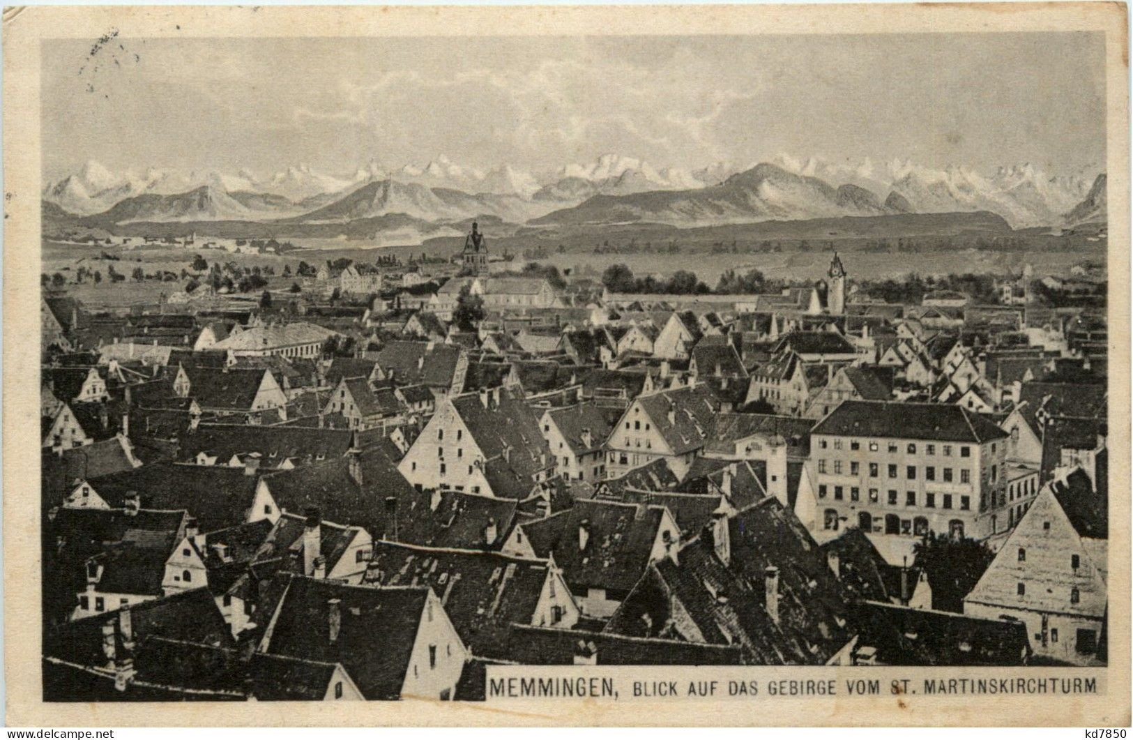 Memmingen, Blick Auf Das Gebirge Vom St. Martinskirchturm - Memmingen