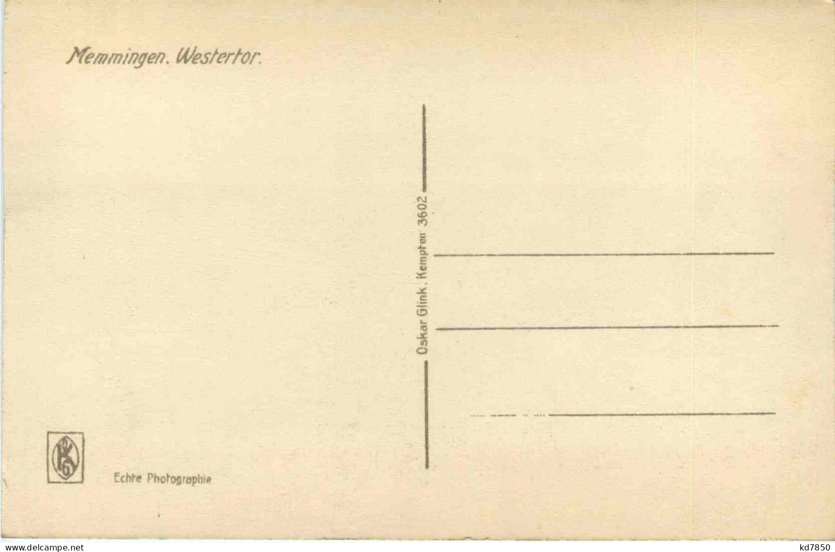 Bayern/Allgaü - Memmingen, Westertor - Memmingen