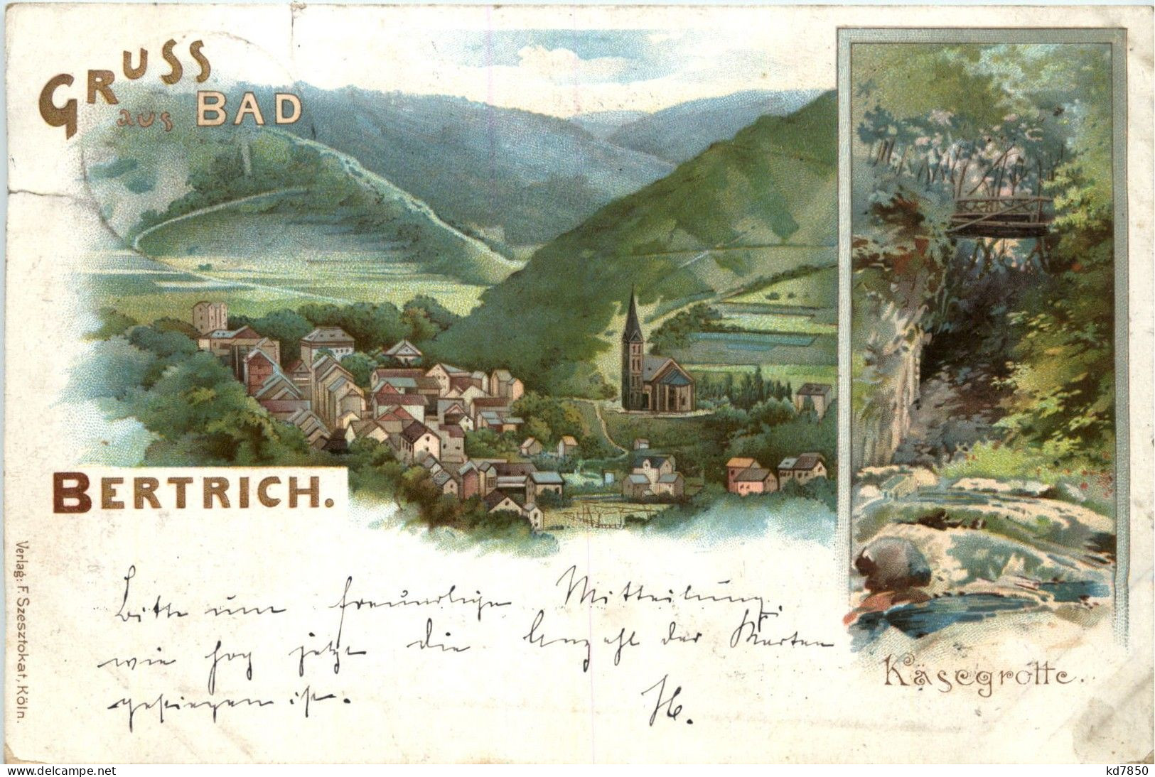 Gruss Aus Bad Bertrich - Litho - Bad Bertrich