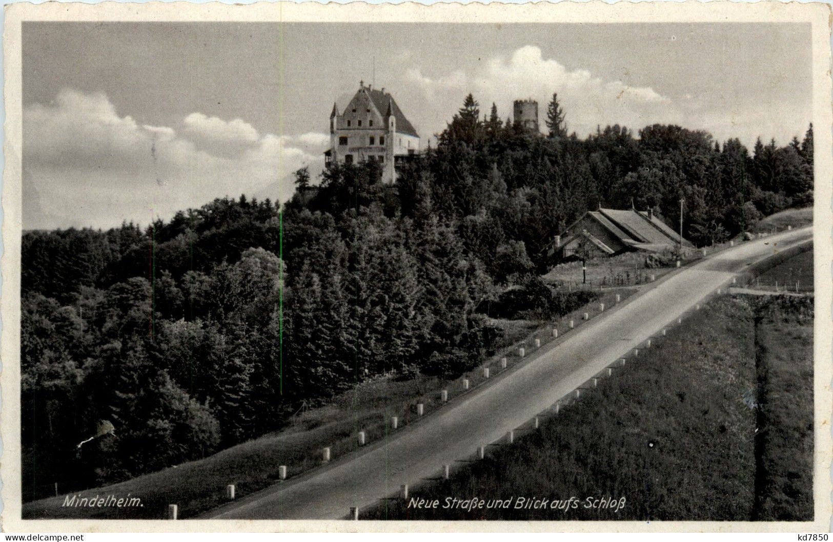 Bayern/Allgäu - Mindelheim, Neue Strasse Und Blick Aufs Schloss - Mindelheim