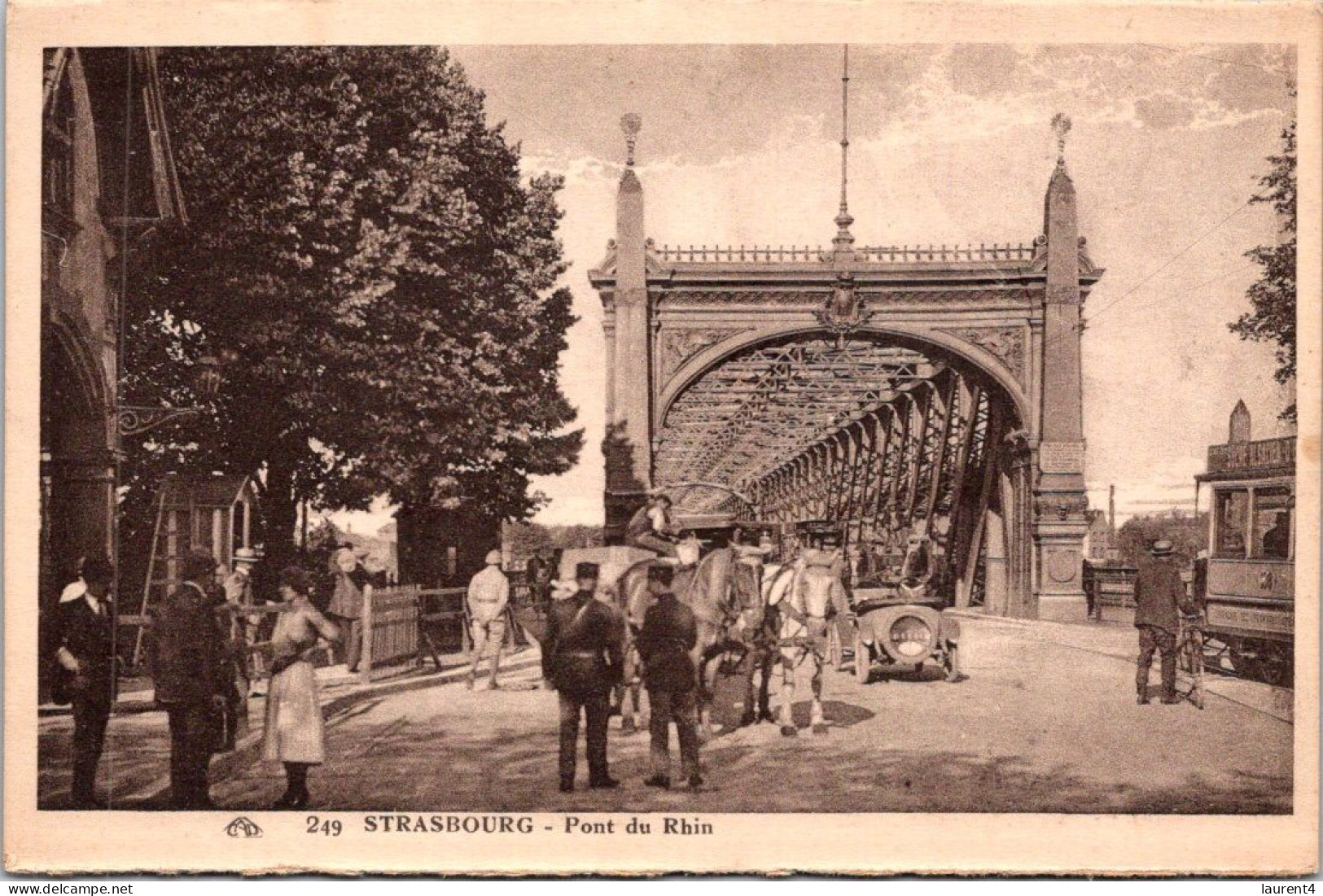 21-4-2024 (2 Z 38) Very Old B/w - FRANCE - Strasbourg (Pont Du Rhin) - Bridges