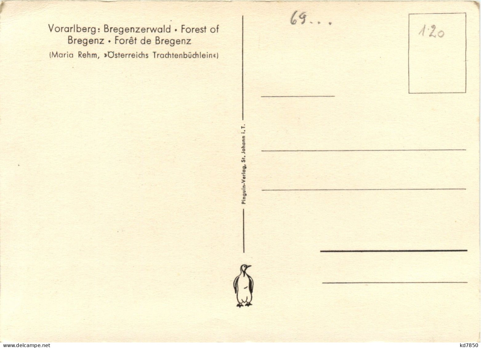 Vorarlberg/Bregenz/ Lindau Und Umgebung - Maria Rehm - österreichs Trachtenbüchlein - Bregenz