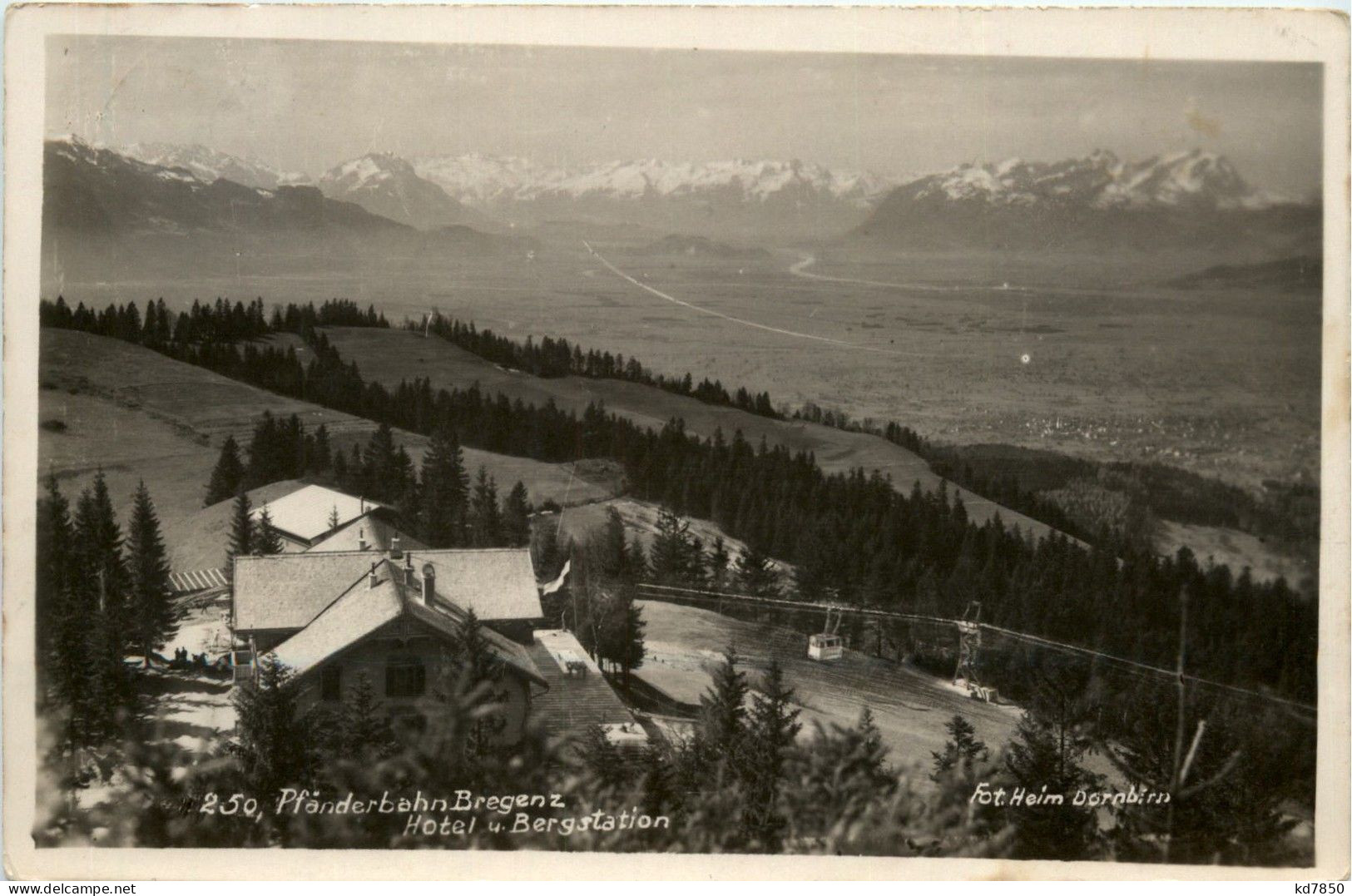 Vorarlberg/Bregenz/ Lindau Und Umgebung - Pfänderbahn Bregenz, Hotel Und Bergstation - Bregenz