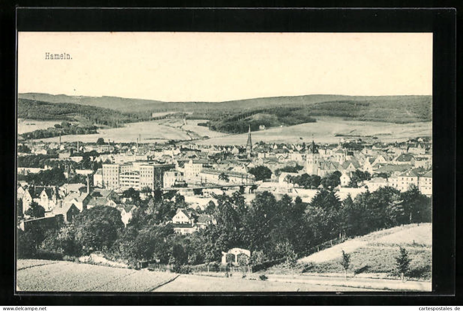 AK Hameln, Panorama Mit Landschaft  - Hameln (Pyrmont)