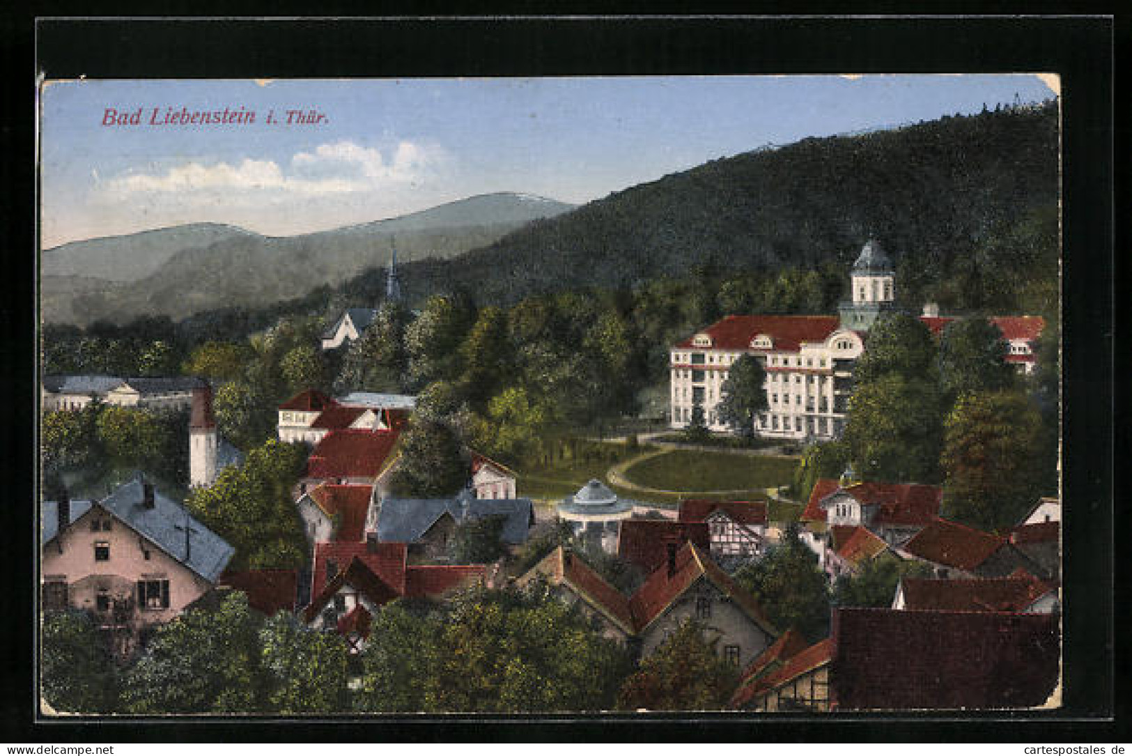 AK Liebenstein I. Thür., Panoramaansicht Der Ortschaft  - Bad Liebenstein