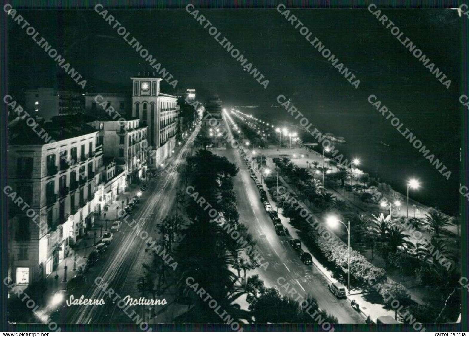 Salerno Città PIEGA Foto FG Cartolina KB4254 - Salerno