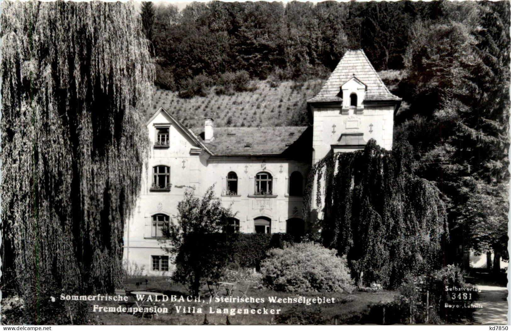 Steiermark/div. Orte - Sommerfrische Waldbach. Fremdenpension Villa Langenecker - Hartberg