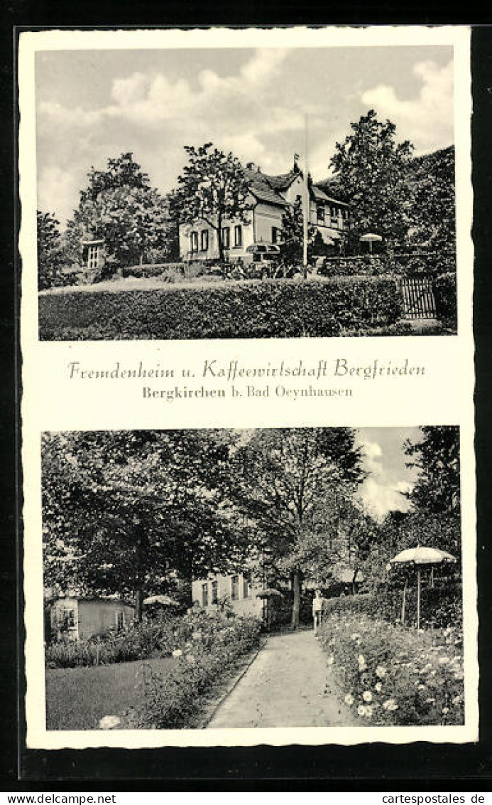AK Bergkirchen / Bad Oeynhausen, Gasthaus Bergfrieden  - Bad Oeynhausen