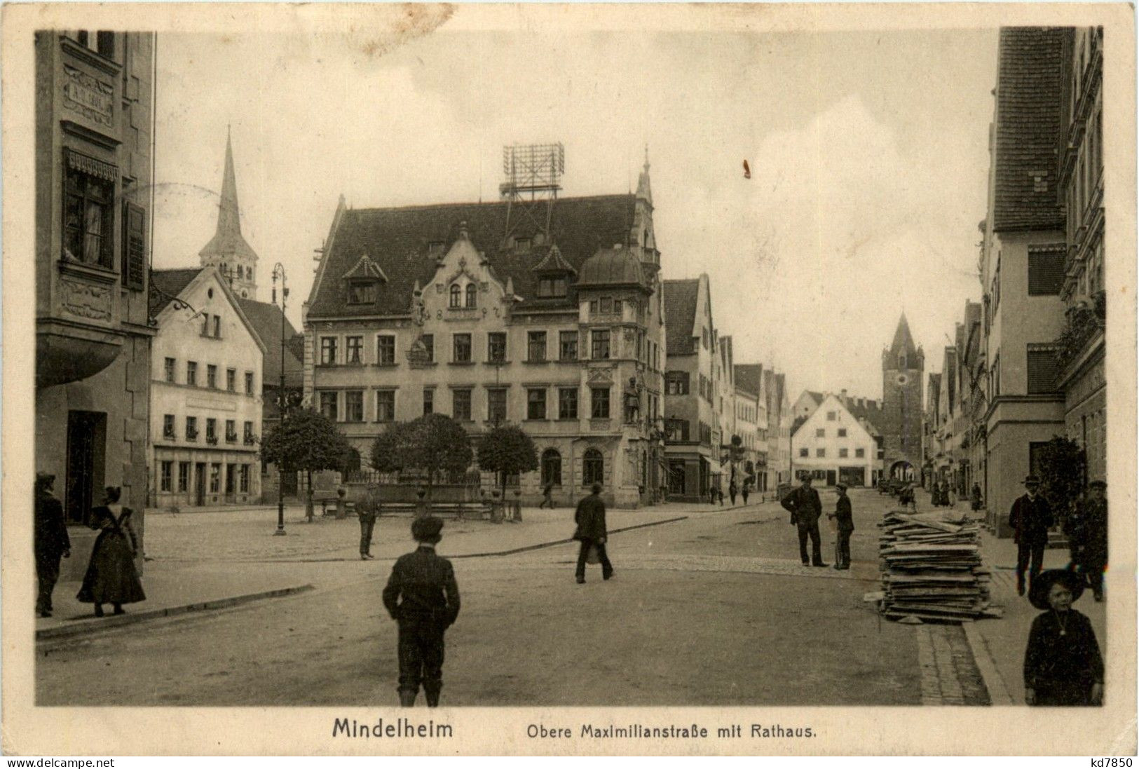 Bayern/Mindelheim - Obere Maximilianstrasse Mit Rathaus - Mindelheim