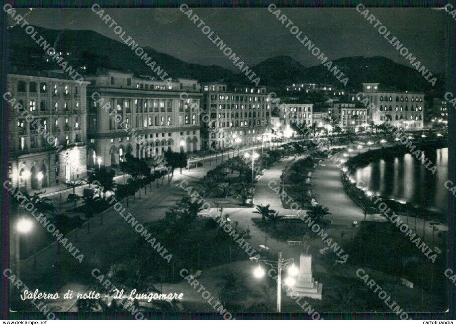 Salerno Città PIEGHINA Foto FG Cartolina KB4258 - Salerno