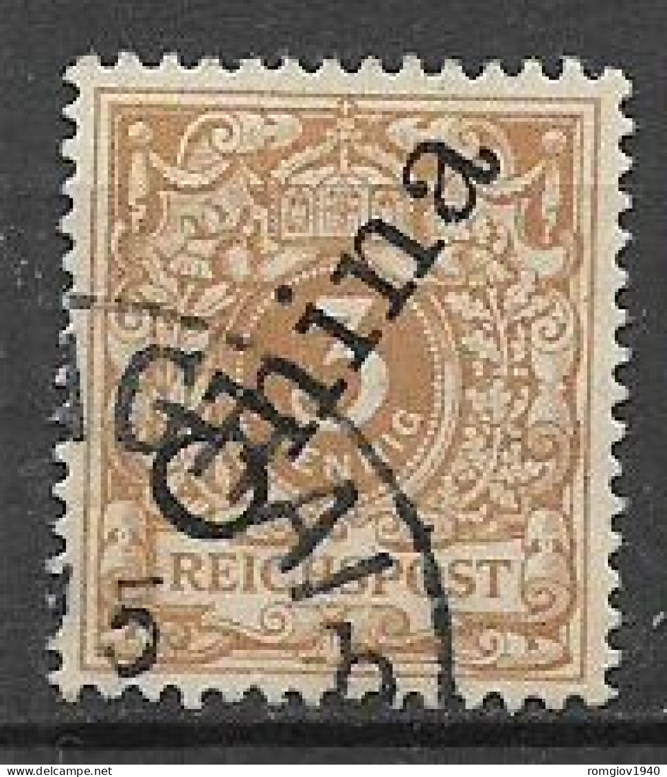 GERMANIA REICH UFFICI IN CINA 1897-1900 FRANCOBOLLI DELLA GERMANIA SOPRASTAMPATO YVERT. 1A  UASTO VF - Chine (bureaux)