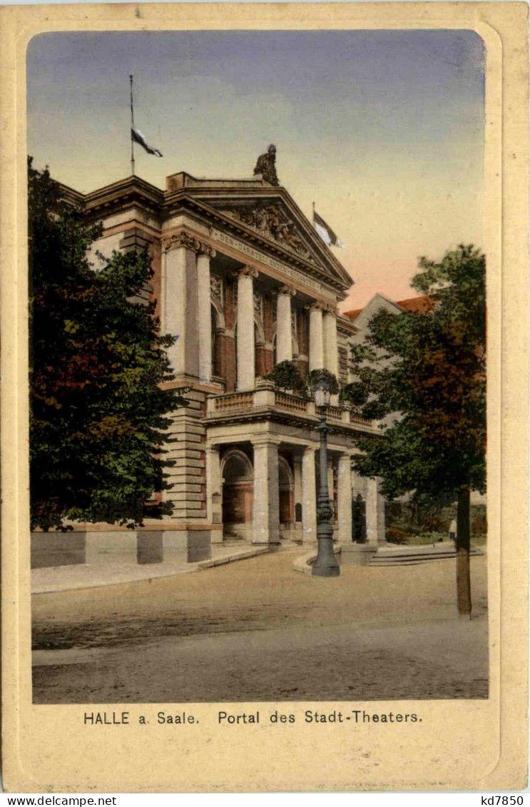 Portal Des Stadt Theaters - Halle An Der Saale - Halle (Saale)