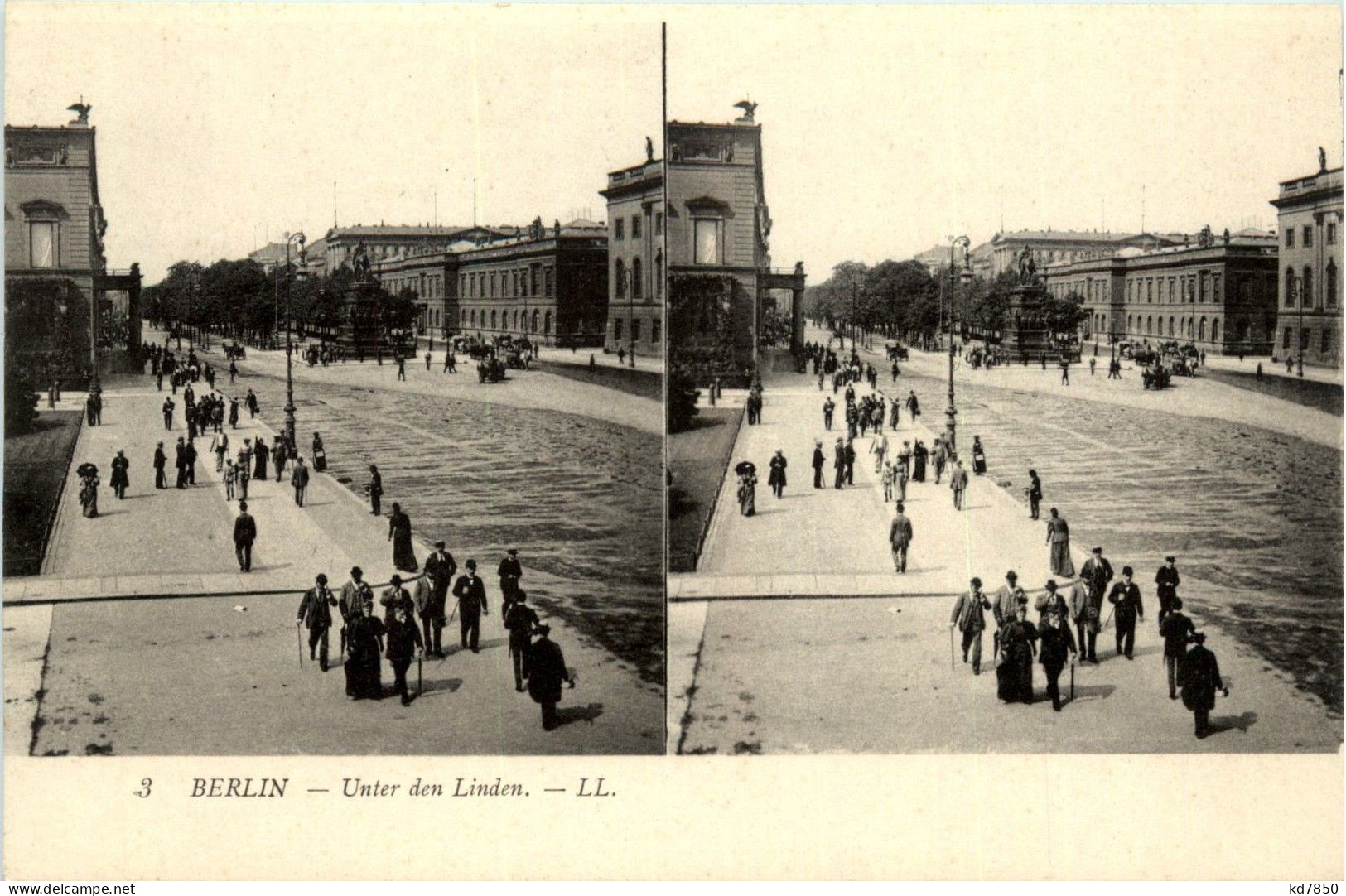 Berlin - Unter Den Linden - Stereo - Estereoscópicas