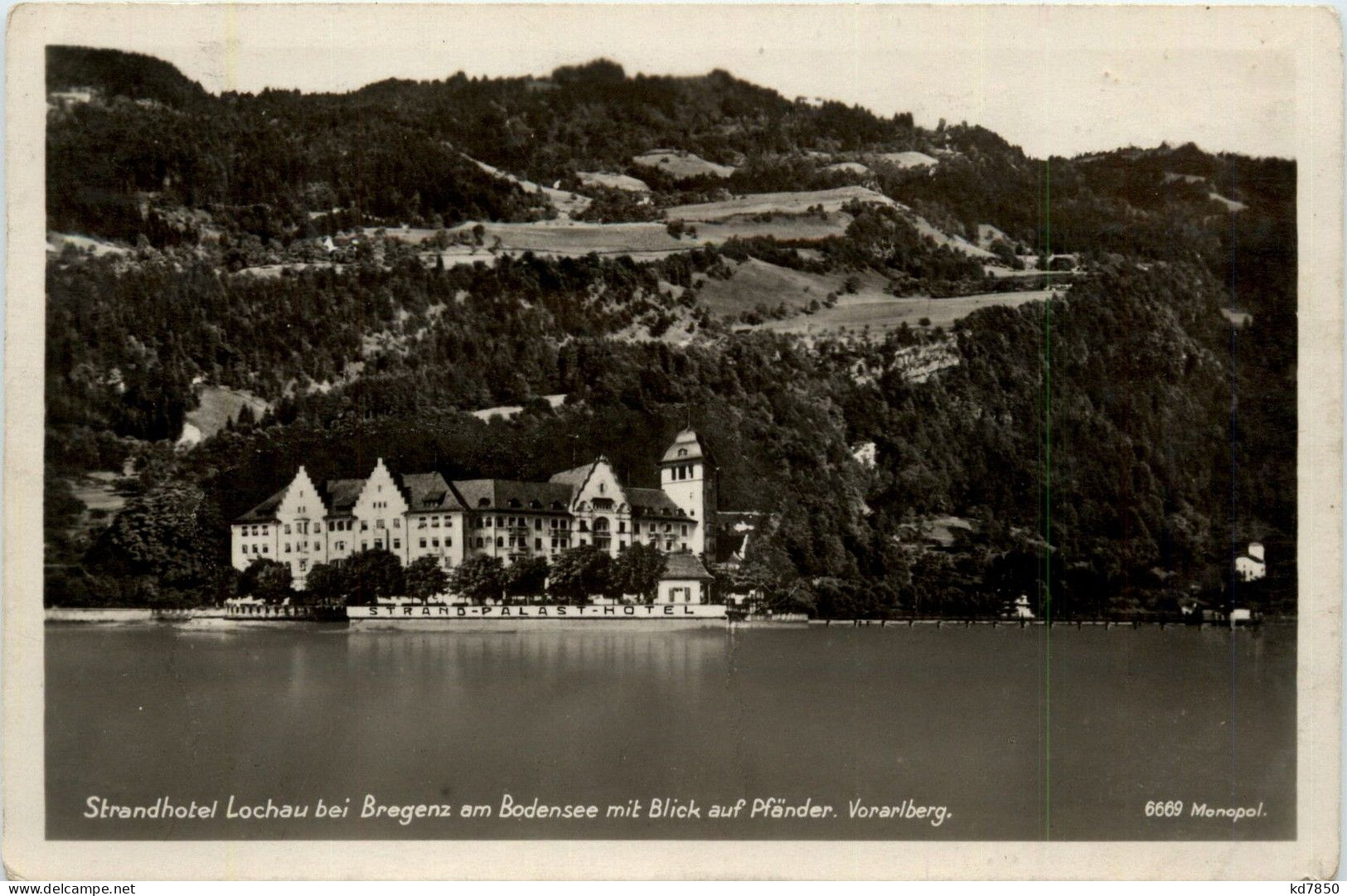 Vorarlberg/Bregenz, Lindau Und Umgebung - Lochau B.Bregenz, Strand-Palast Hotel Mit Blick Auf Pfänder - Bregenz