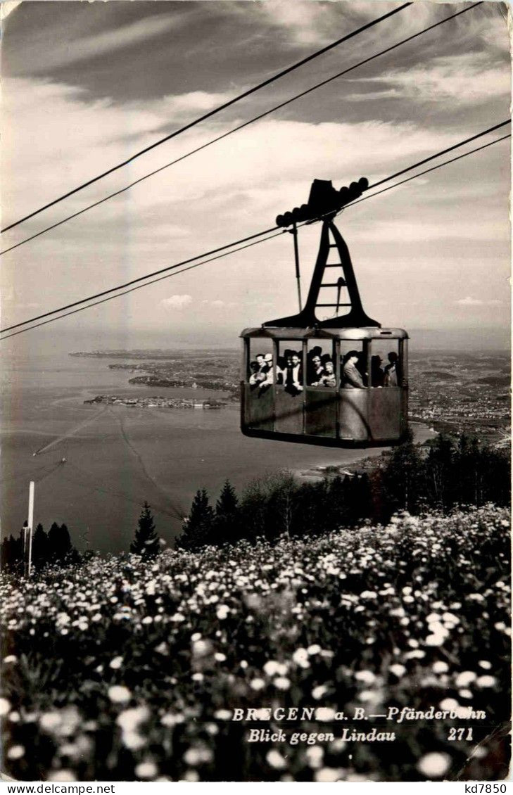 Vorarlberg/Bregenz/ Lindau Und Umgebung - Bregenz, Pfänderbahn, Blick Gegen Lindau - Bregenz