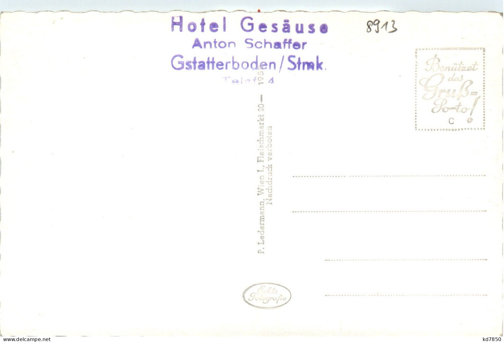 Admont/Gesäuse Und Umgebung - Gstatterboden, Hotel Gesäuse Mit Reichenstein - Gesäuse