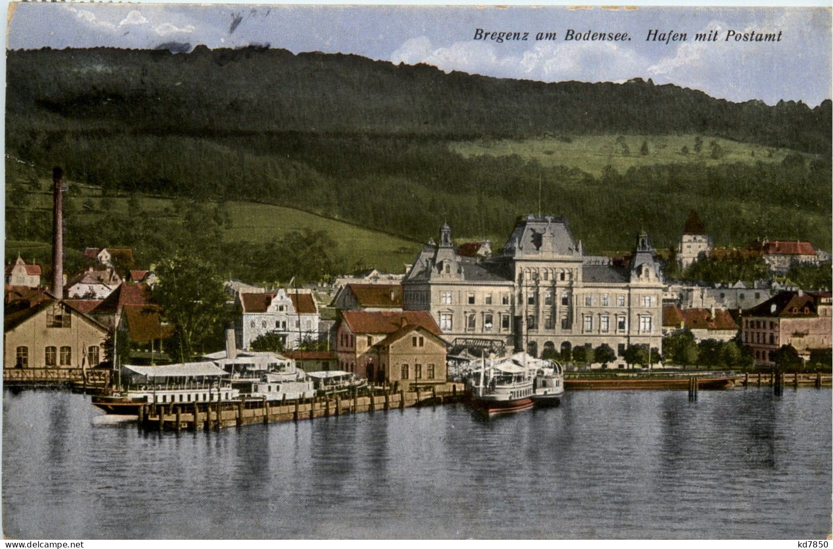 Bregenz/Vorarlberg, Div.Orte Und Umgebung - Bregenz, Hafen Mit Postamt - Bregenz