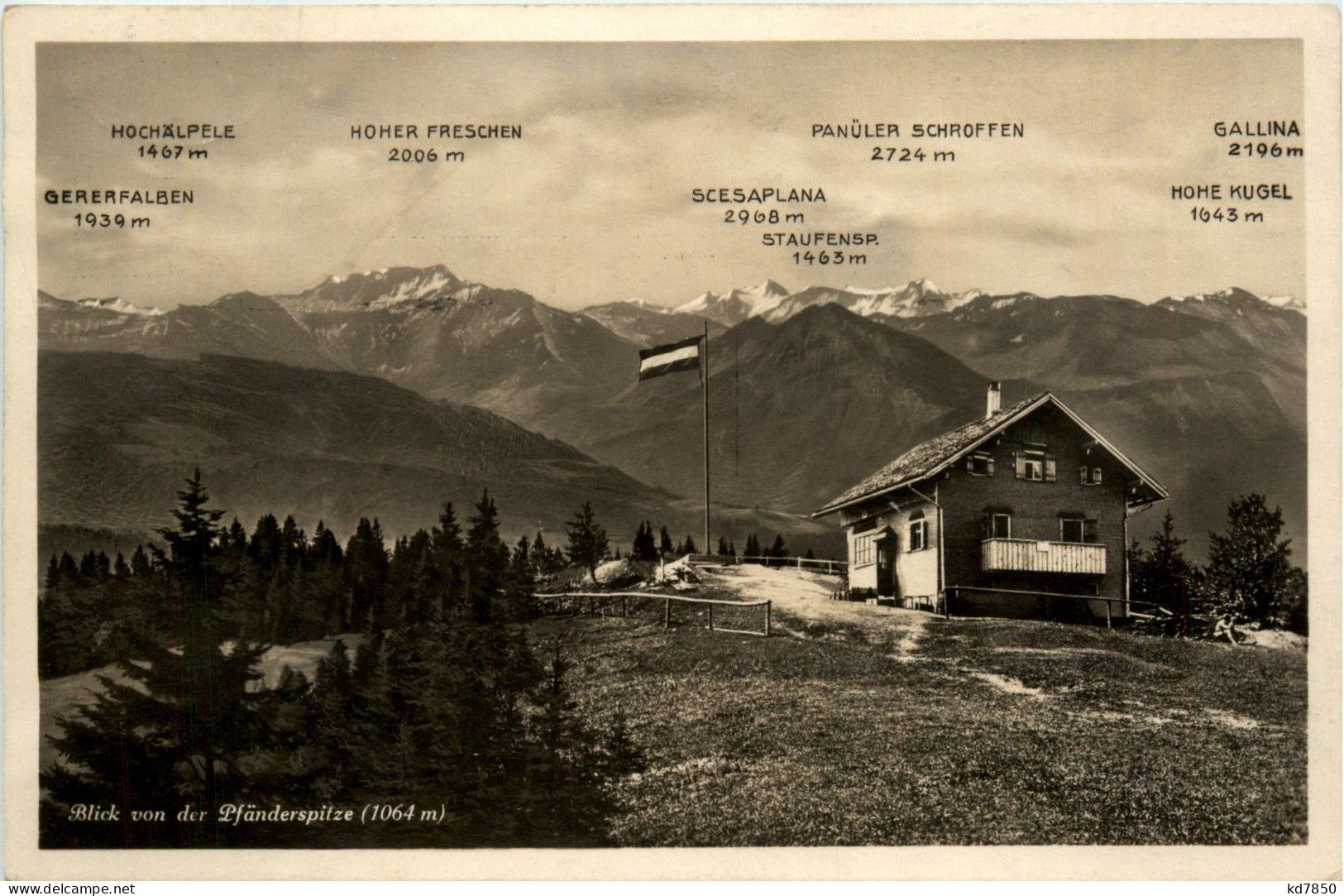 Bregenz/Vorarlberg, Div. Orte Und Umgebung - Blick Von Der Pfänderspitze - Bregenz