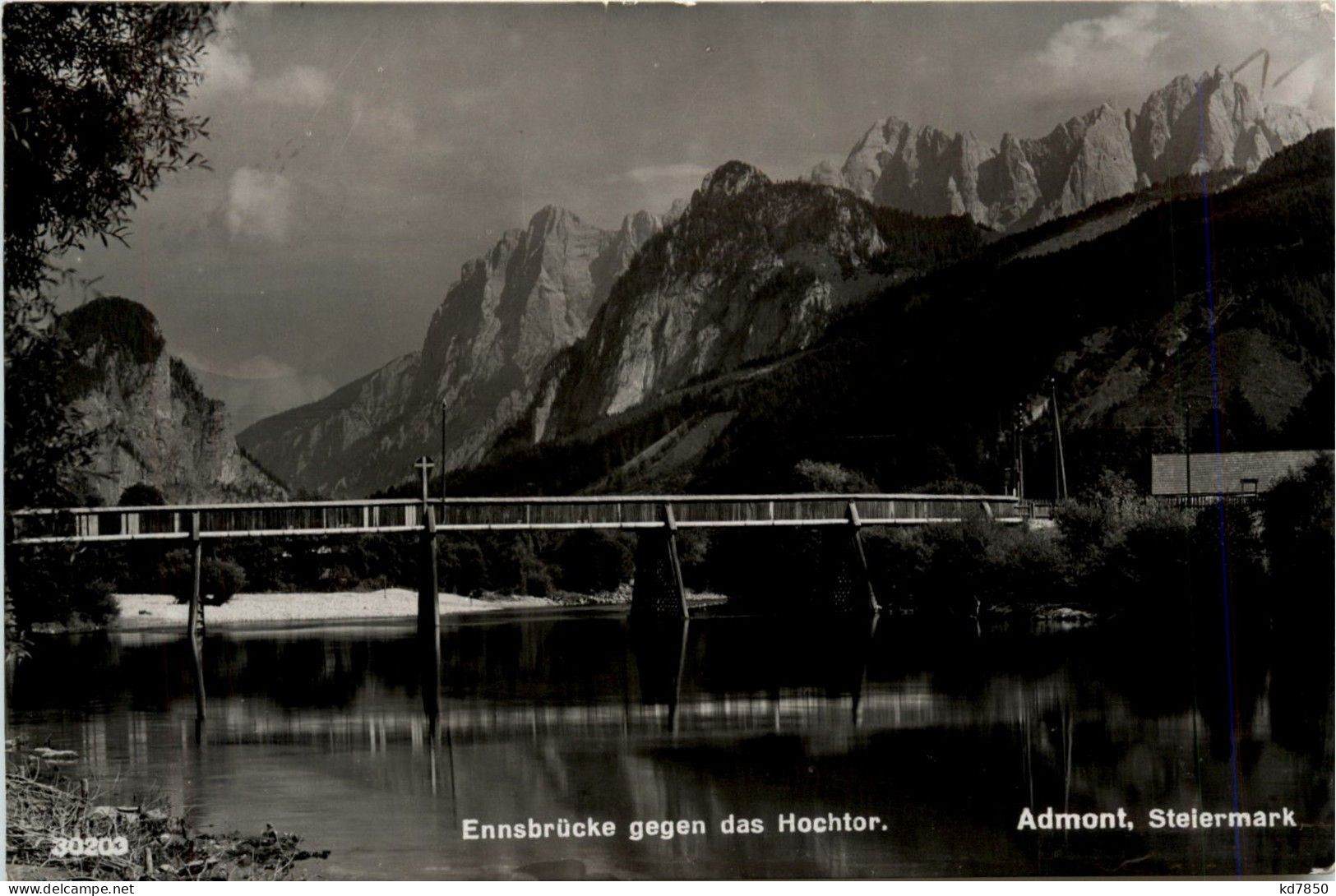 Admont/Gesäuse/Steiermark Und Umgebung - Admont, Ennsbrücke Gegen Das Hochtor - Gesäuse