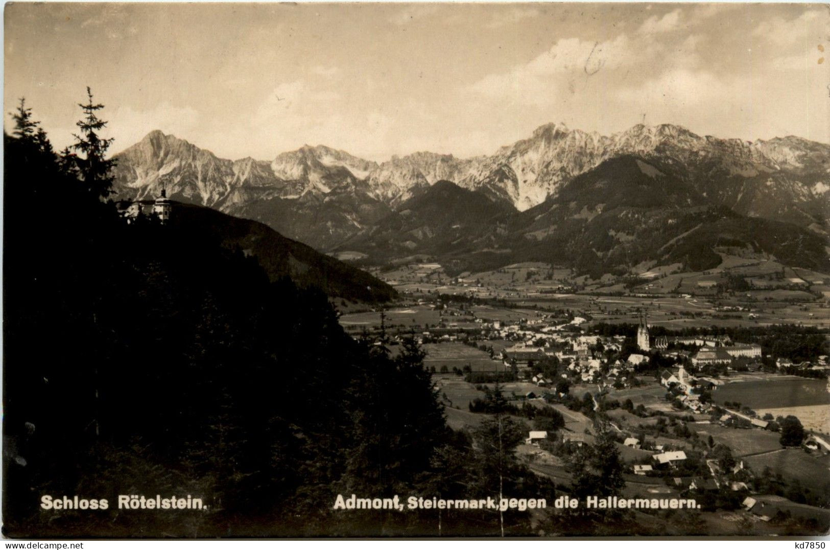 Admont/Gesäuse/Steiermark Und Umgebung - Admont, Schloss Rötelstein, Gegen Die Hallermauern - Gesäuse