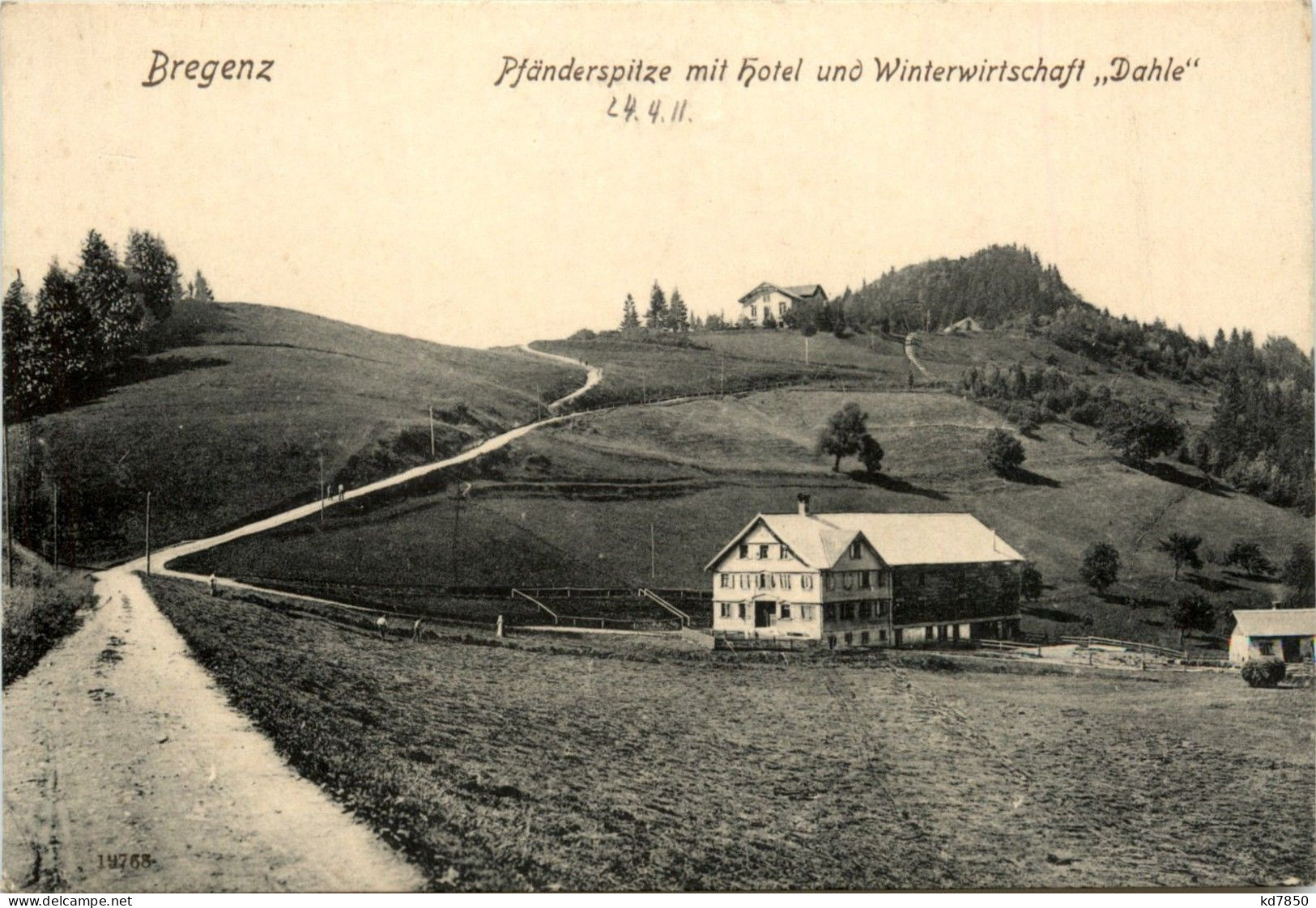 Bregenz/Vorarlberg, Div. Orte Und Umgebung - Pfänderspitze Mit Hotel Und Winterwirtschaft Dahle - Bregenz