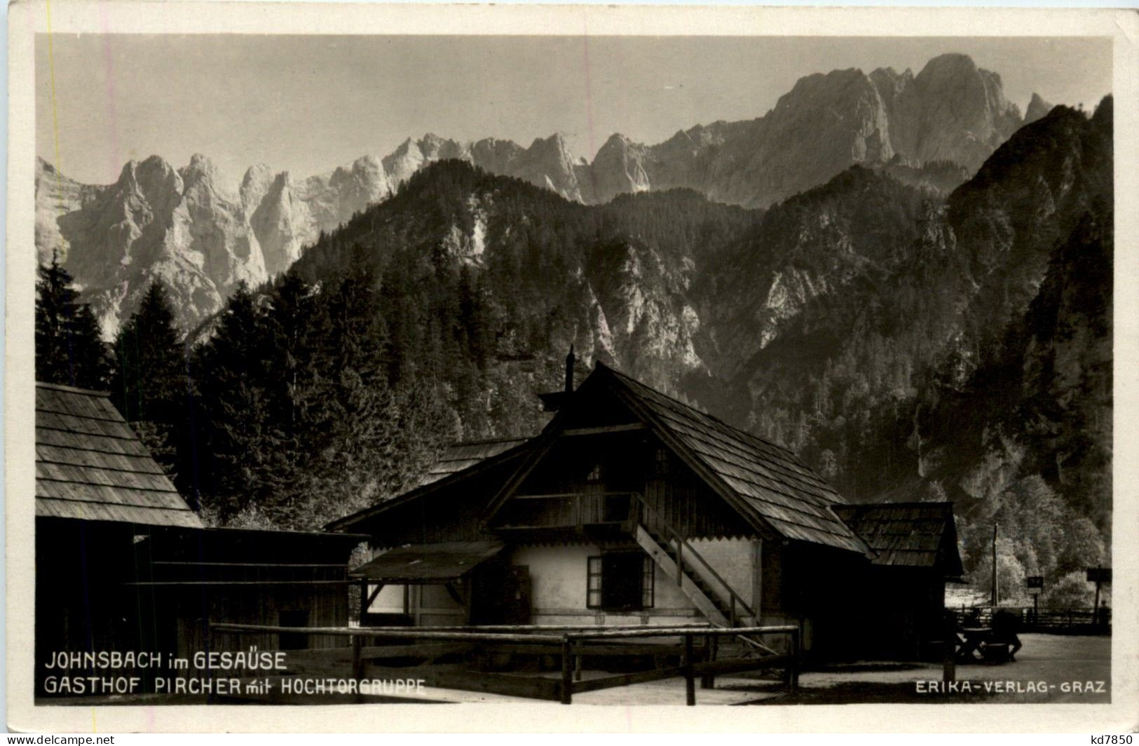 Admont/Gesäuse Und Umgebung - Johnsbach Im Gesäuse, Gasthof Pircher Mit Hochtorgruppe - Gesäuse