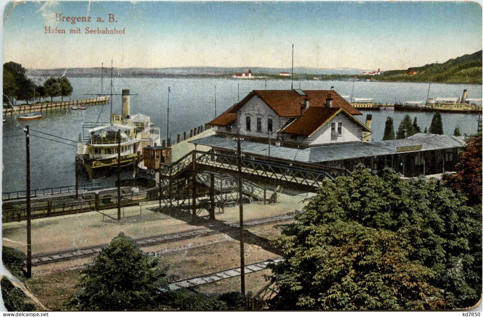 Bregenz/Vorarlberg, Div.Orte Und Umgebung - Bregenz, Hafen Mit Seebahnhof - Bregenz