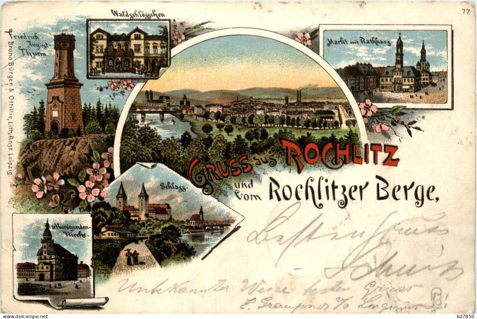 Gruss Aus Rochlitz - Litho - Rochlitz