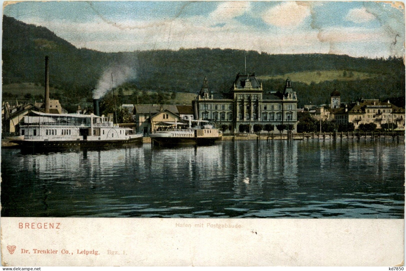 Bregenz/Vorarlberg, Div.Orte Und Umgebung - Bregenz, Hafen Mit Postamt - Bregenz