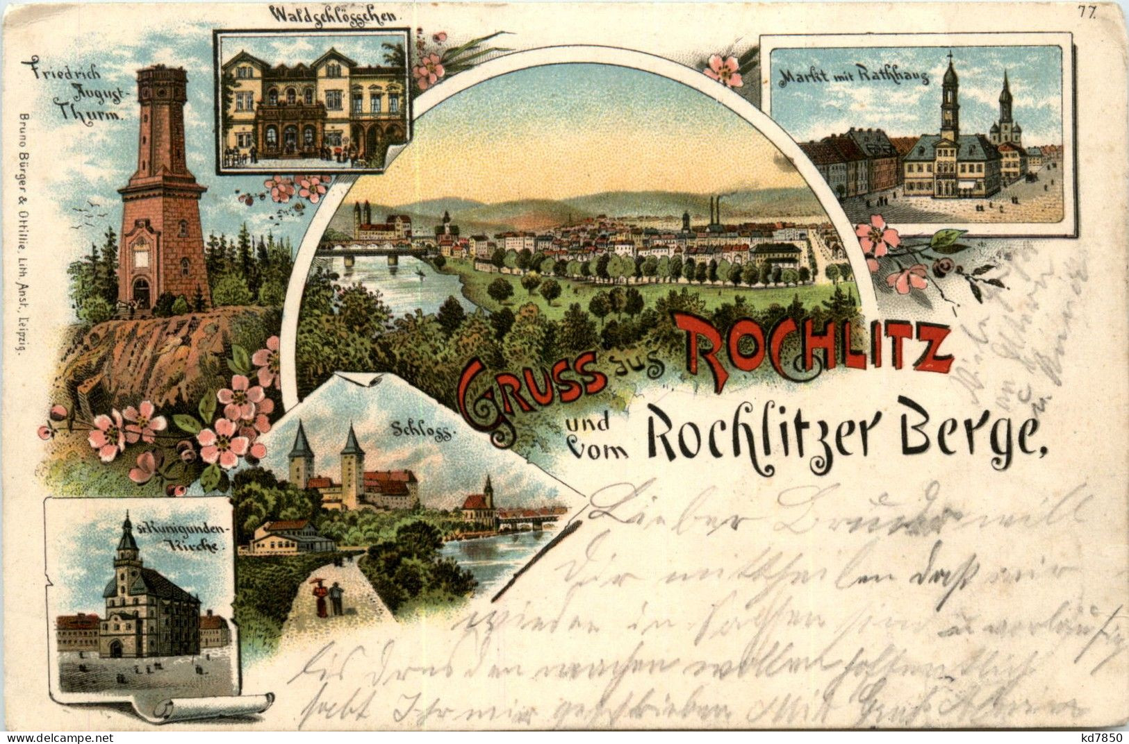 Gruss Aus Rochlitz - Litho - Rochlitz