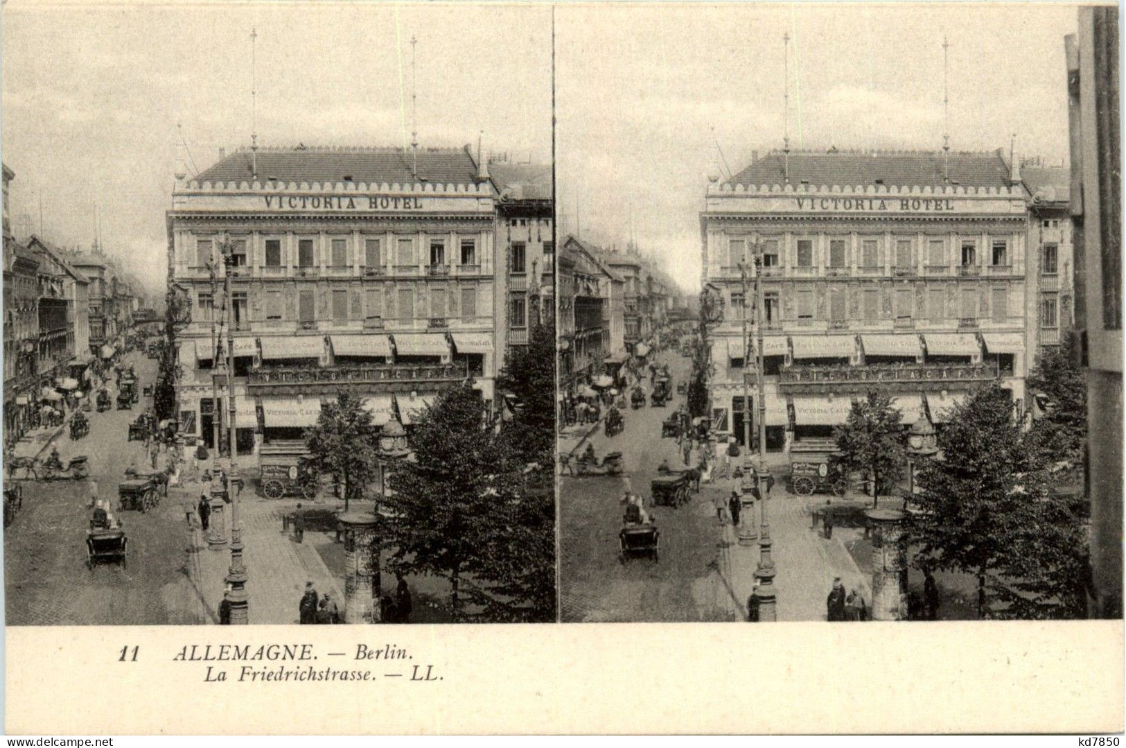 Berlin - Friedrichstrasse - Stereo - Cartoline Stereoscopiche