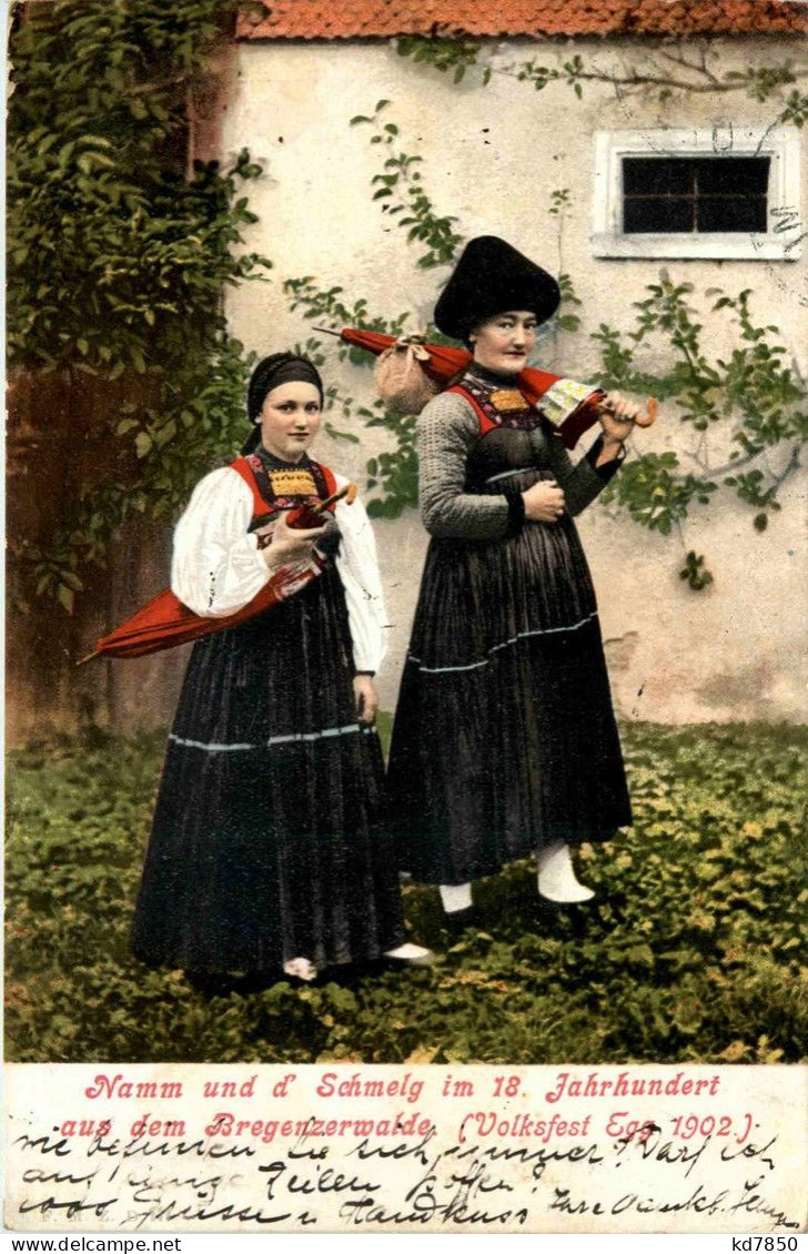 Bregenzerwaldorte/Vorarlberg - Bregenzerwalde (Volksfest Egg 1902), Namm Und D-Schmeig Im 18 JH. - Bregenzerwaldorte