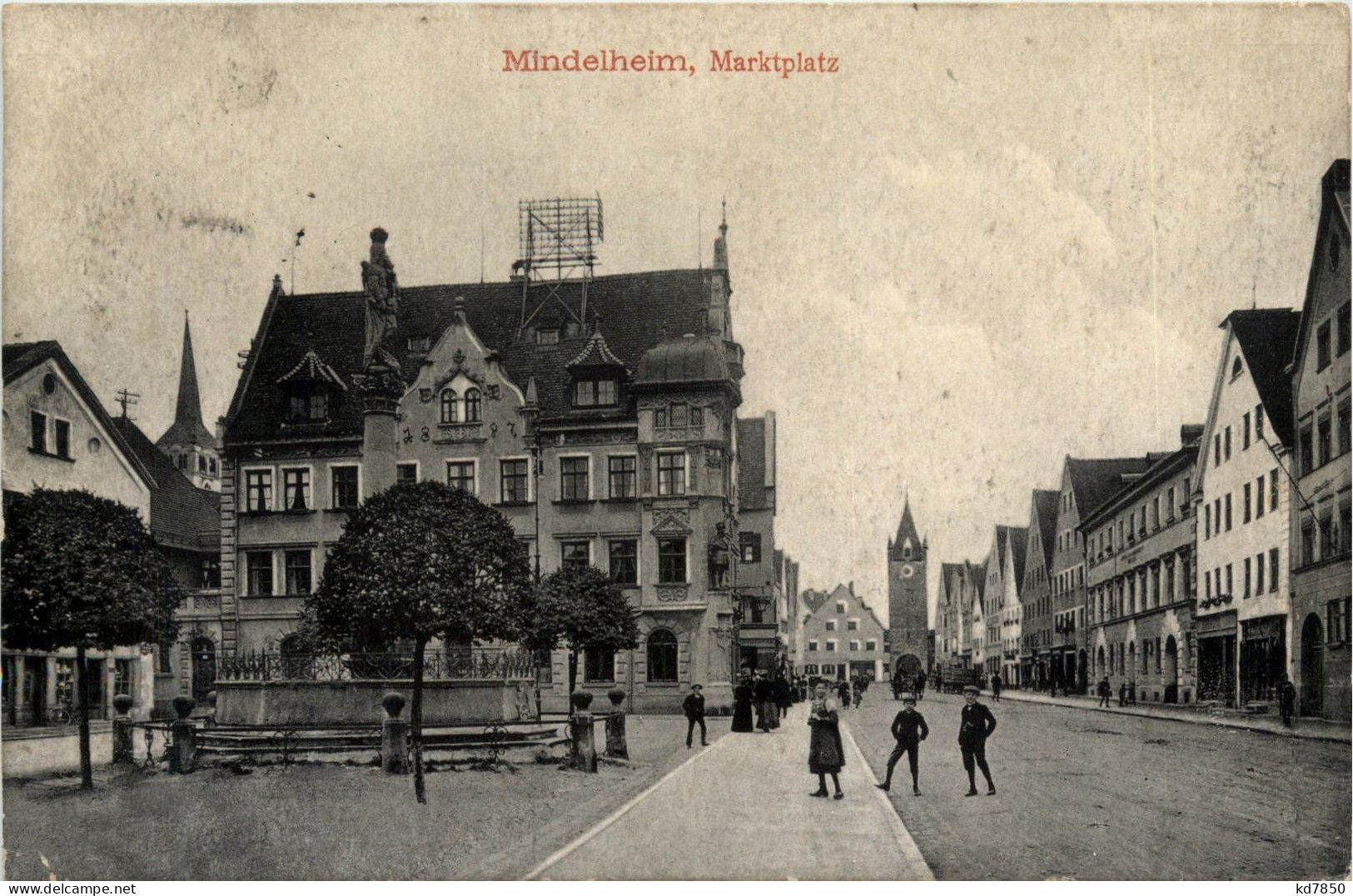 Mindelheim/Bayern/Schwaben/Unterallgäu - Marktplatz - Mindelheim