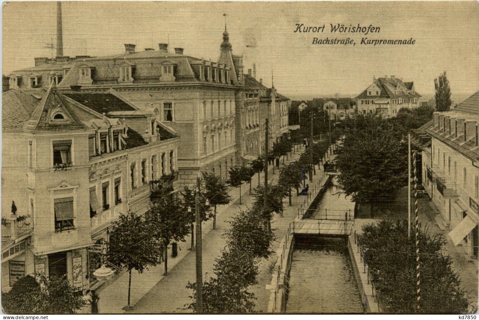 Bad Wörishofen/Bayern/Schwaben/Unterallgäu - Bachstrasse, Kurpromenade - Bad Woerishofen