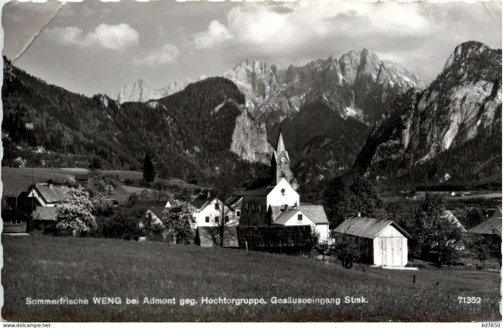 Admont/Gesäuse Und Umgebung - Sommerfrische Weng Bei Admont Gegen Hochtorgruppe. Gesäuseeingang - Gesäuse